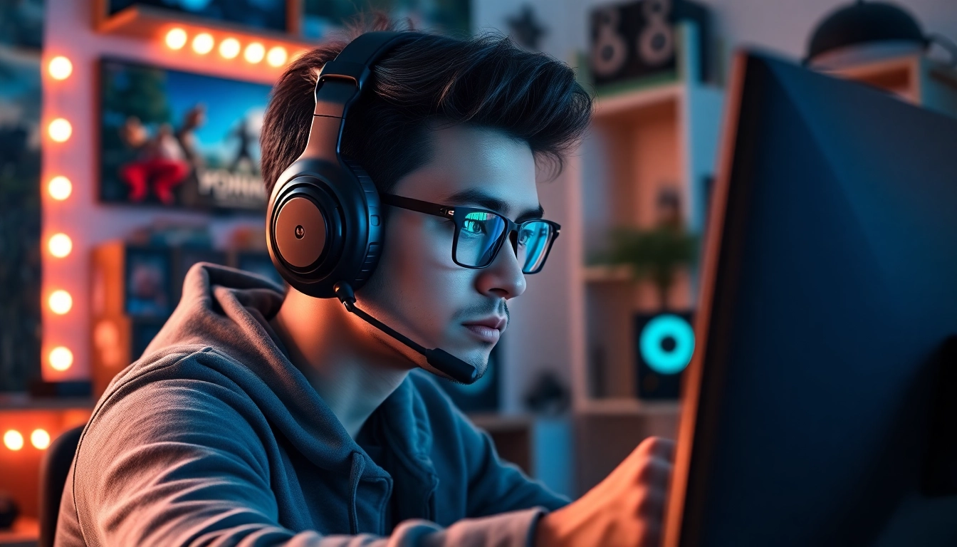 Engaged player immersed in yono game, showcasing strategic gameplay and gaming dedication.