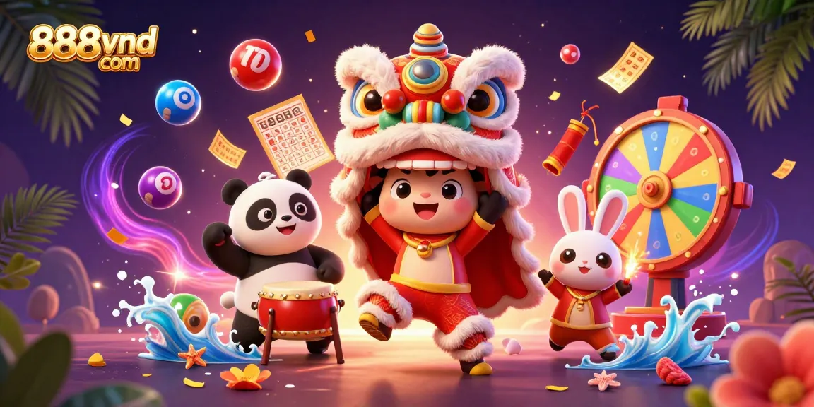 Engage with exciting gameplay at 888vnd com featuring lively 3D characters and colorful elements.