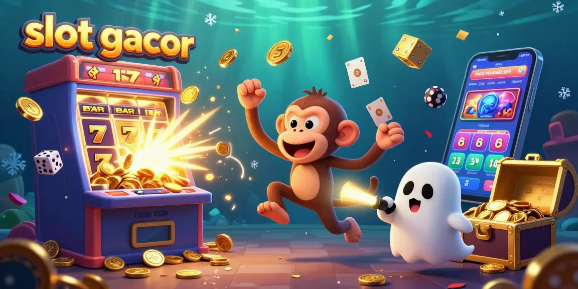 Experience winning vibes in the slot gacor scene with coins flying and jackpot action!