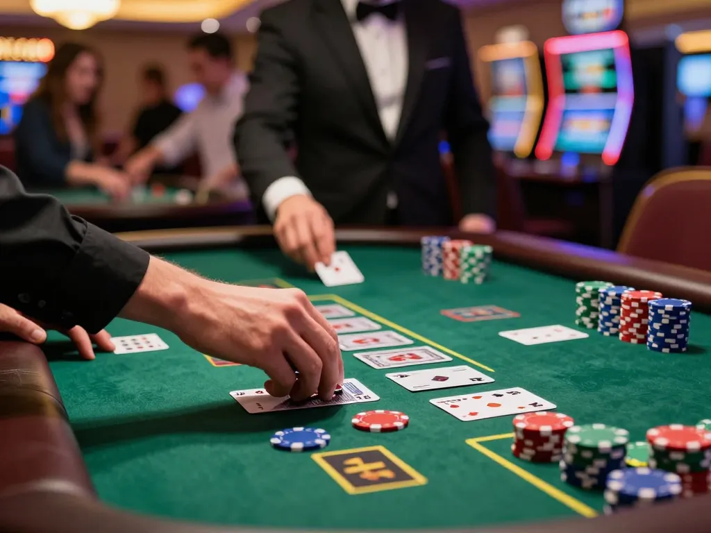 Rasakan aksi blackjack di Bintangmpo dengan pemain yang menyusun strategi dan bermain.