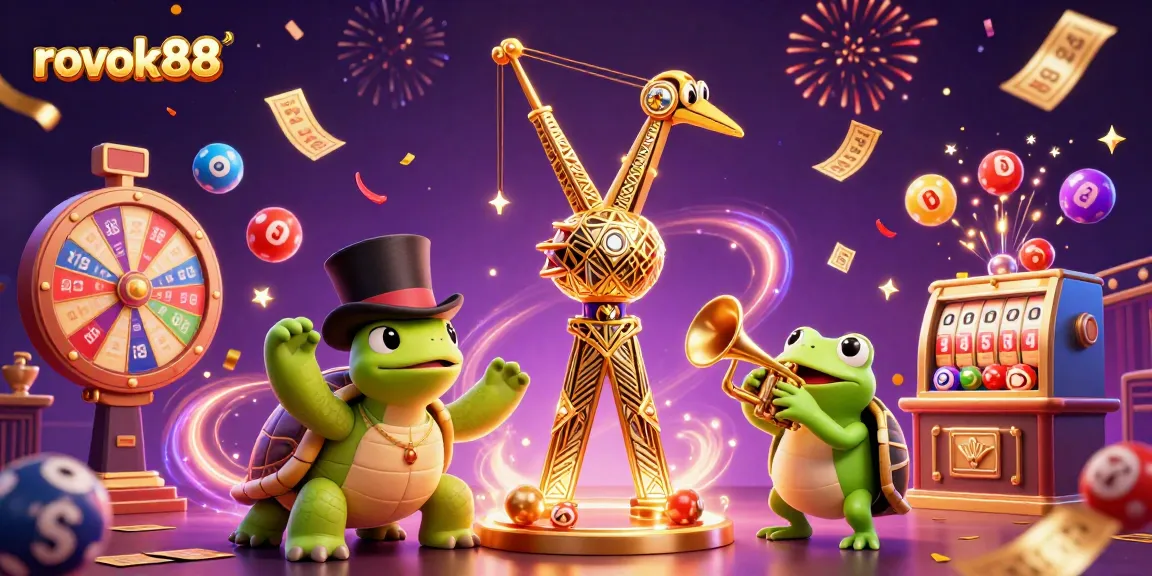 Experience the excitement of rokok88 with a vibrant casino scene full of action and rich details.
