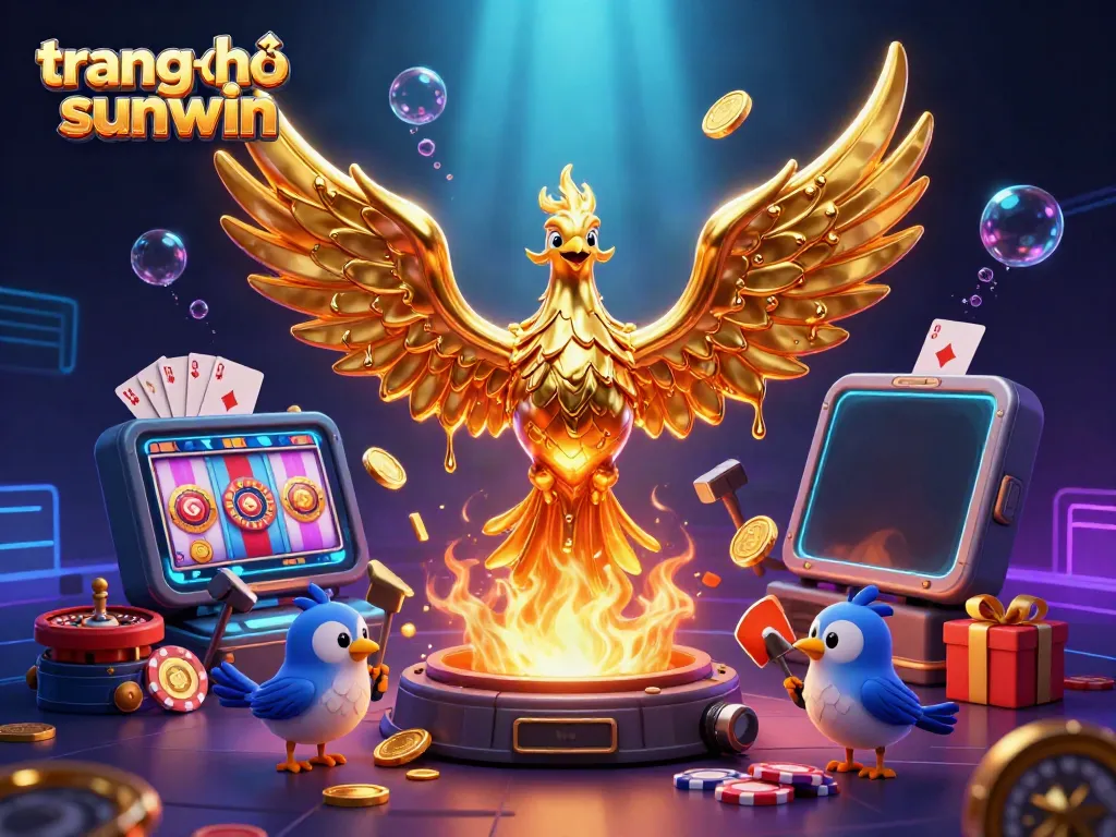 Experience gaming excellence at trang chủ sunwin with our vibrant golden phoenix and casino elements.