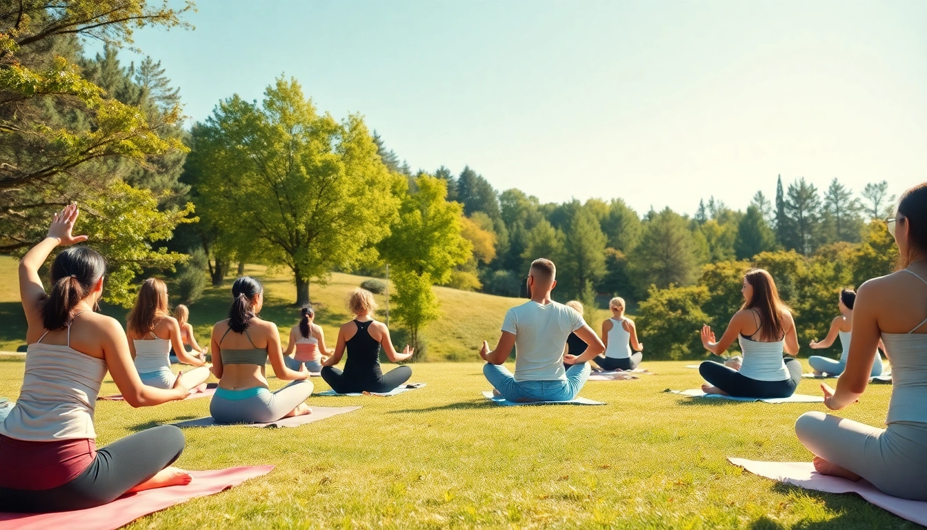 Engaging yoga session promoting health and mindfulness at newsmilelife wellness retreat.