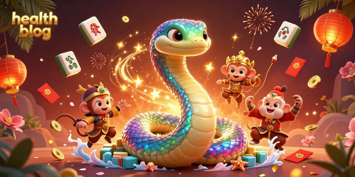 Experience exciting gameplay with this vibrant health blog 3D casino scene featuring a colorful serpent and monkey king.