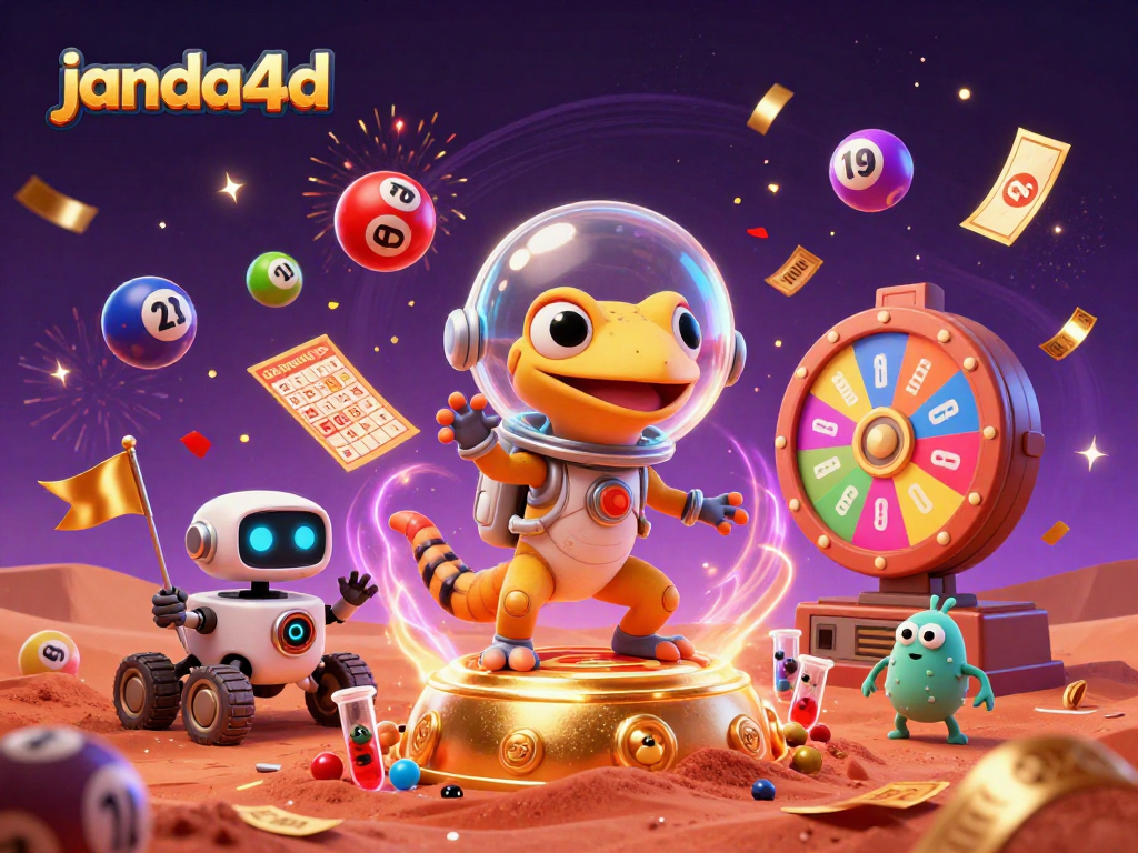 Experience fun interactive games at janda4d with colorful lottery elements and vibrant casino atmosphere.