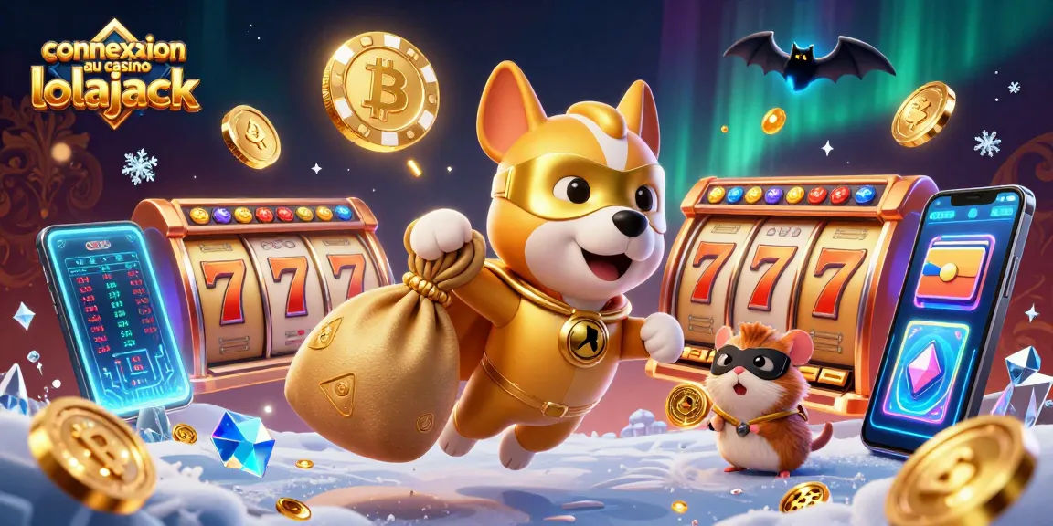 Win big with the exciting features of connexion au casino lolajack including slots, poker chips, and vibrant visuals.