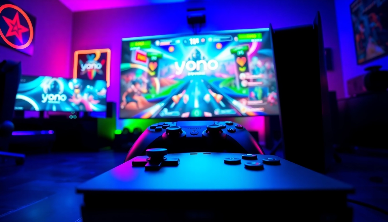 Engage with the exciting yono game experience in a vibrant gaming environment.