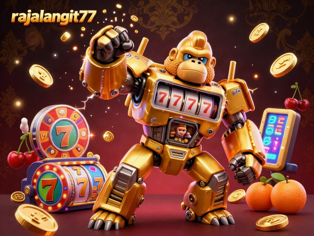 Rasakan kegembiraan bermain di rajalangit77 dengan ilustrasi kasino 3D yang dinamis dan penuh warna.