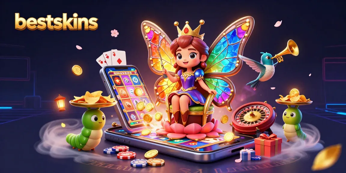 Experience thrilling wins with bestskins as the butterfly queen reigns over vibrant slot games.