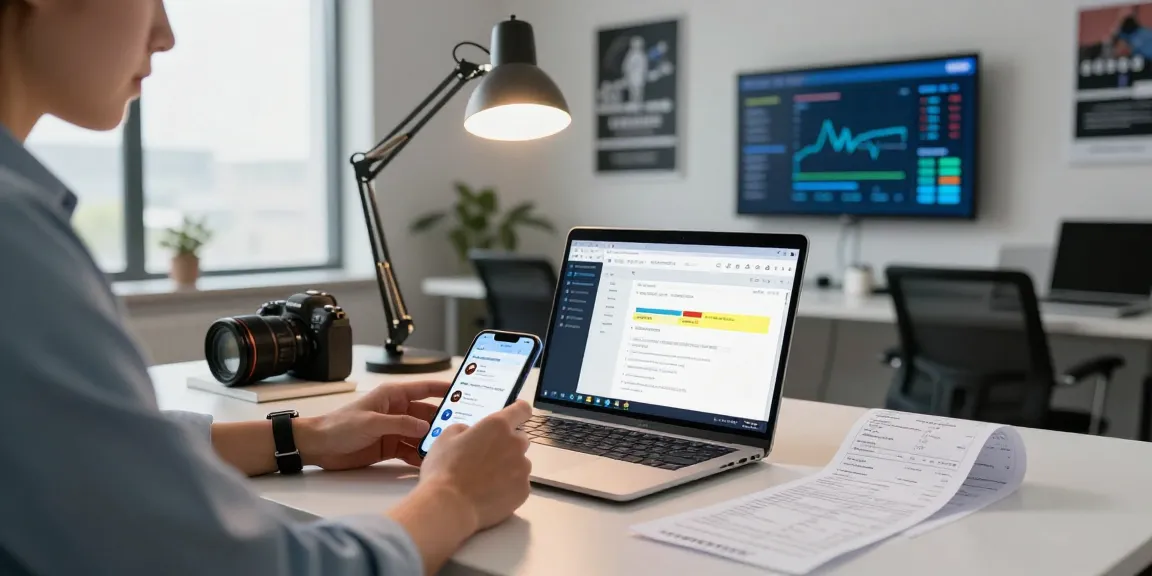 Verify PDFs and detect fraud receipts using advanced technology in a modern office setting.