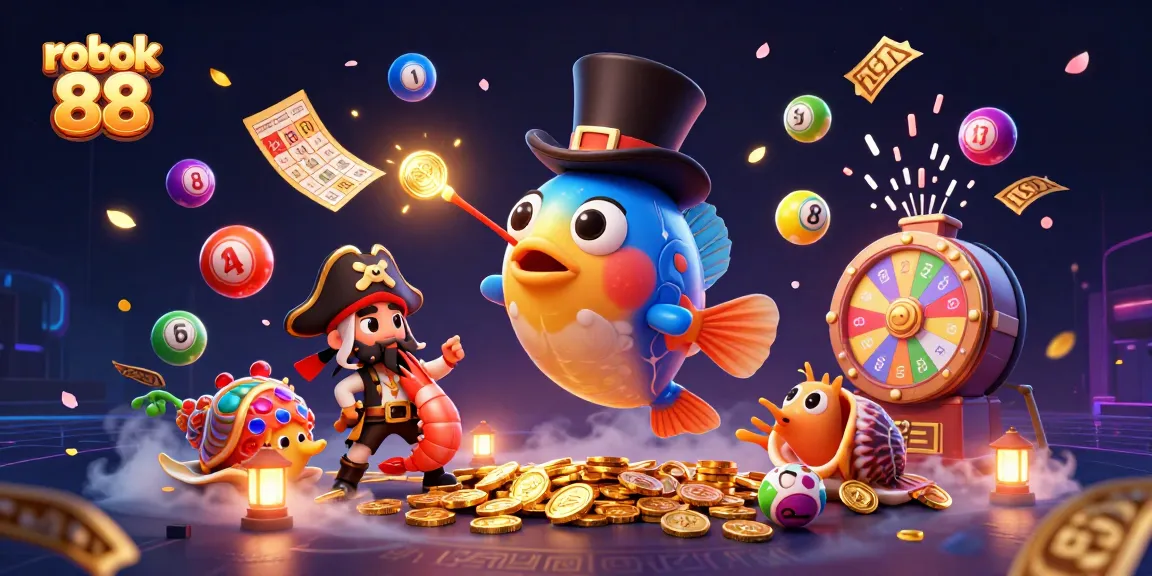 Engage with rokok 88's vibrant casino offerings in a colorful, dynamic gaming scene.