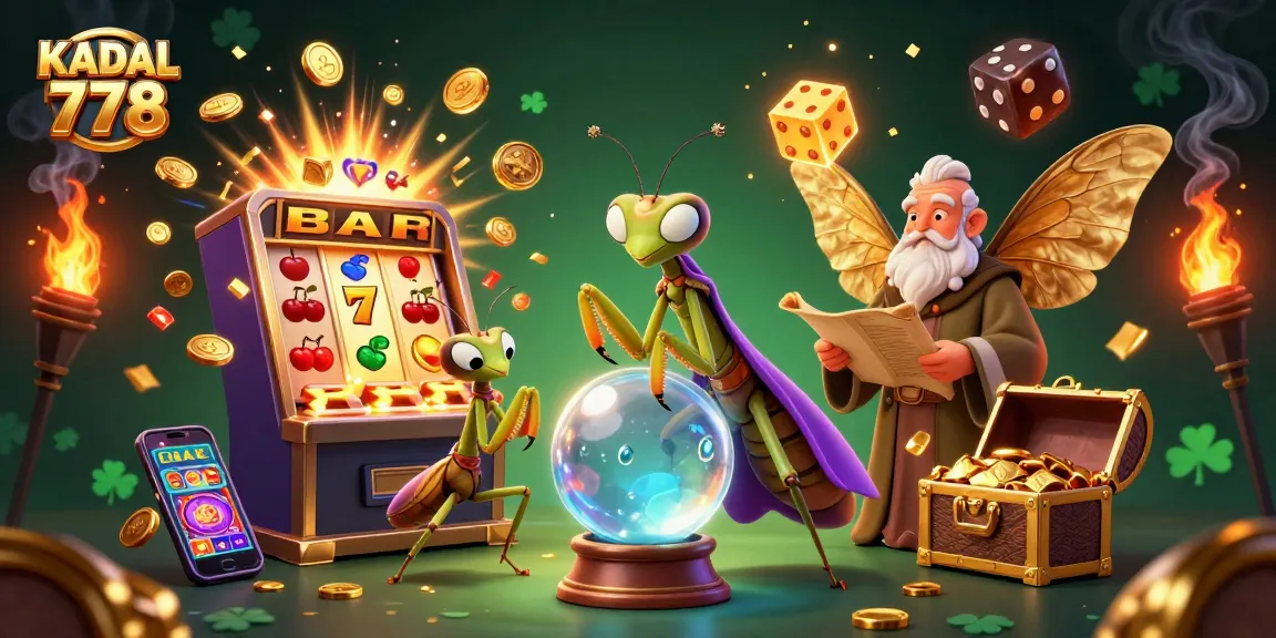 KADAL 778 ignites excitement with a vibrant casino scene featuring a fortune teller and magical elements.