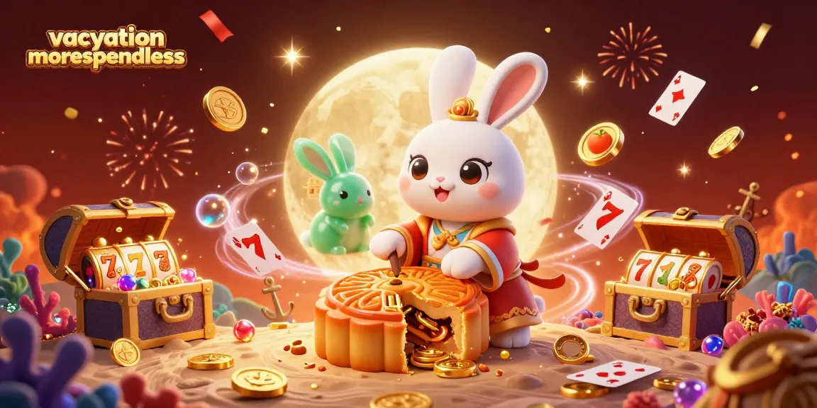 Engage with the vacationmorespendless adventure featuring a vibrant lunar casino scene.