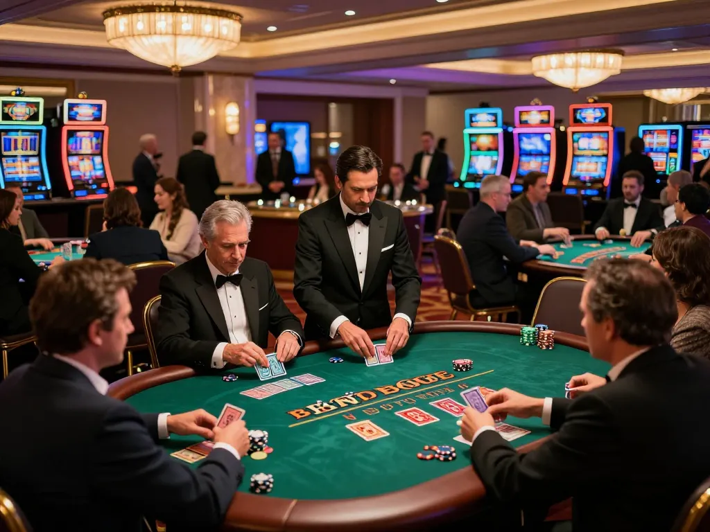 Players engaging in blackjack at 566 casino, showcasing excitement and strategic gameplay
