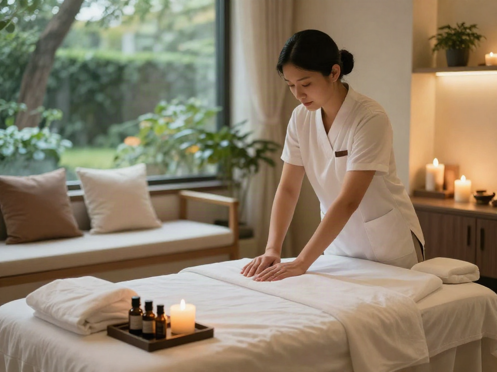 Experience 군포출장마사지 in a tranquil spa environment with soothing elements.