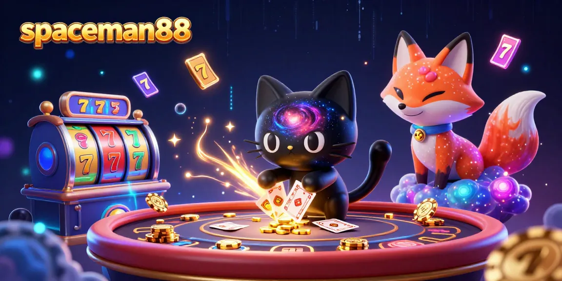 spaceman88 unleashing thrilling slot excitement with colorful 3D characters and gaming elements at the cosmic table