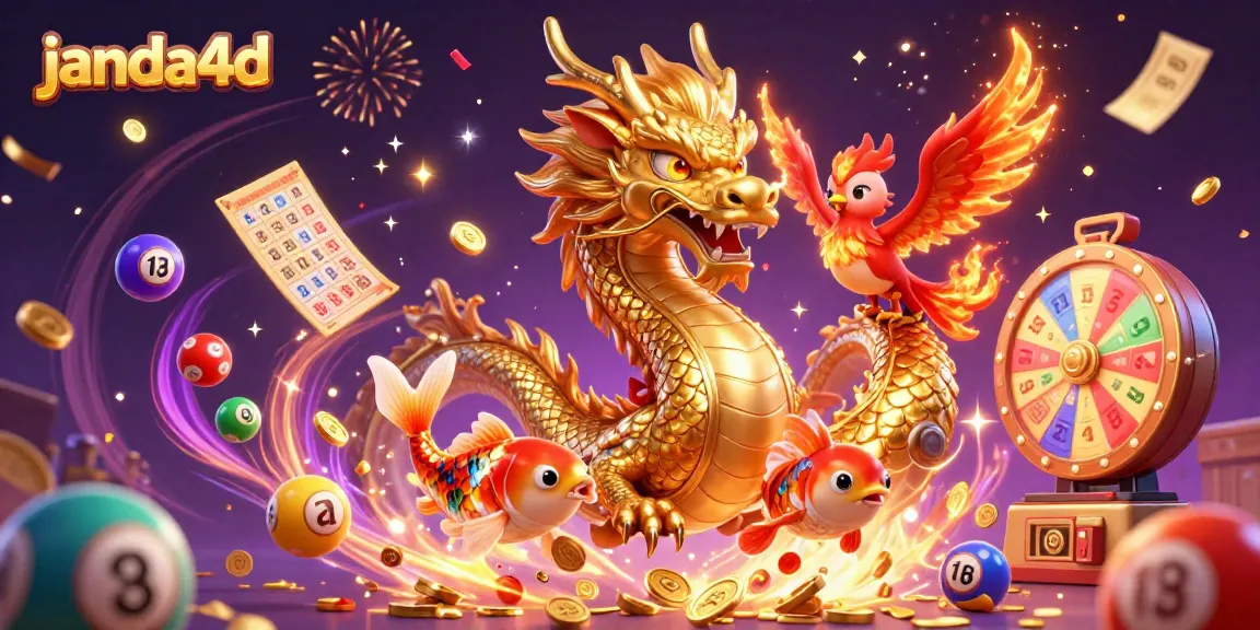 Experience thrilling gaming excitement with janda4d's vibrant 3D casino fantasy scene filled with dynamic elements.