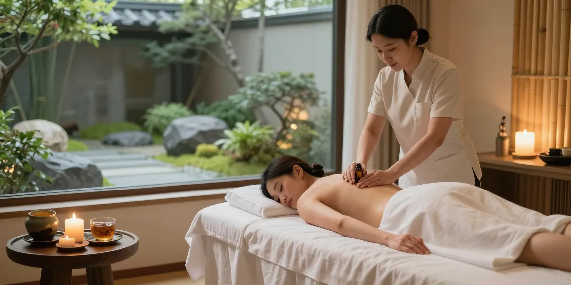 Relaxing massage therapy session showcasing the luxury of 강남출장마사지 in a serene environment with calming elements.