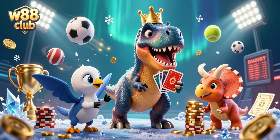 Chơi cá cược thú vị tại w88 club với mô hình gian hàng game sinh động và đầy màu sắc.