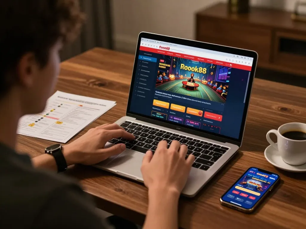 Experience the thrill of rokok88 while engaging with strategic online casino gameplay at home