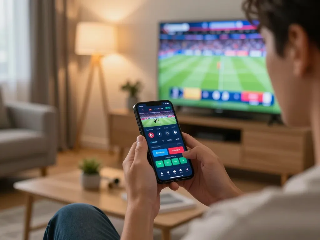 Experience dynamic sports betting with xo88 on a smartphone in a cozy home setup